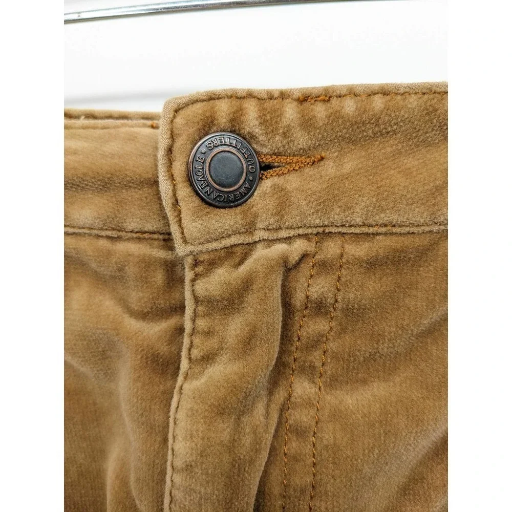 American Eagle Outfitters Skirt 8 Womens Mini Y2K 100% Cotton Brown Tan